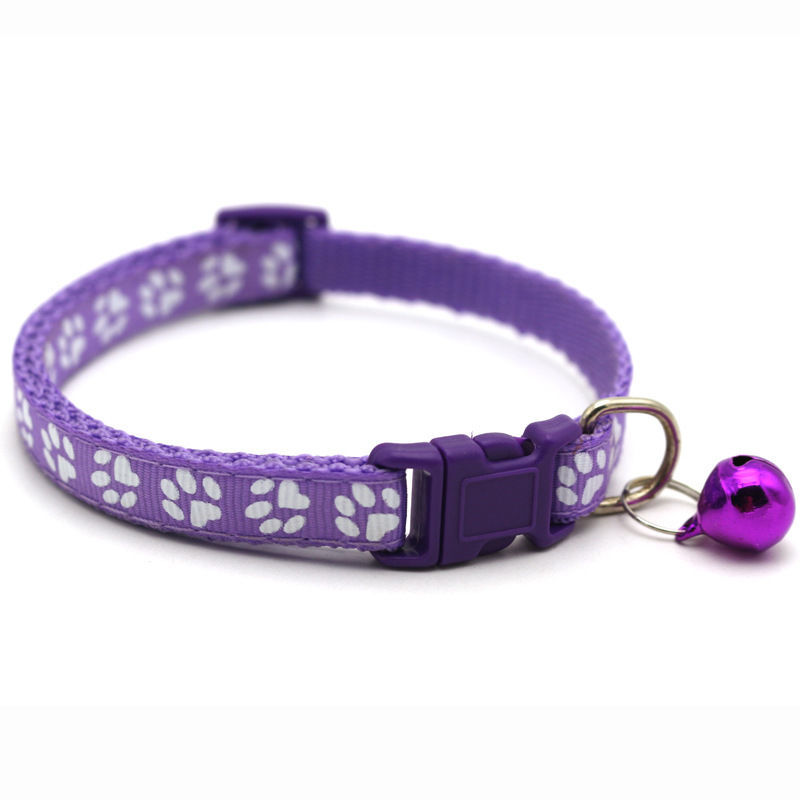 KFX-6070845 Adjustable Anti-Bite Collar with Copper Bell for Small Dogs and Cats