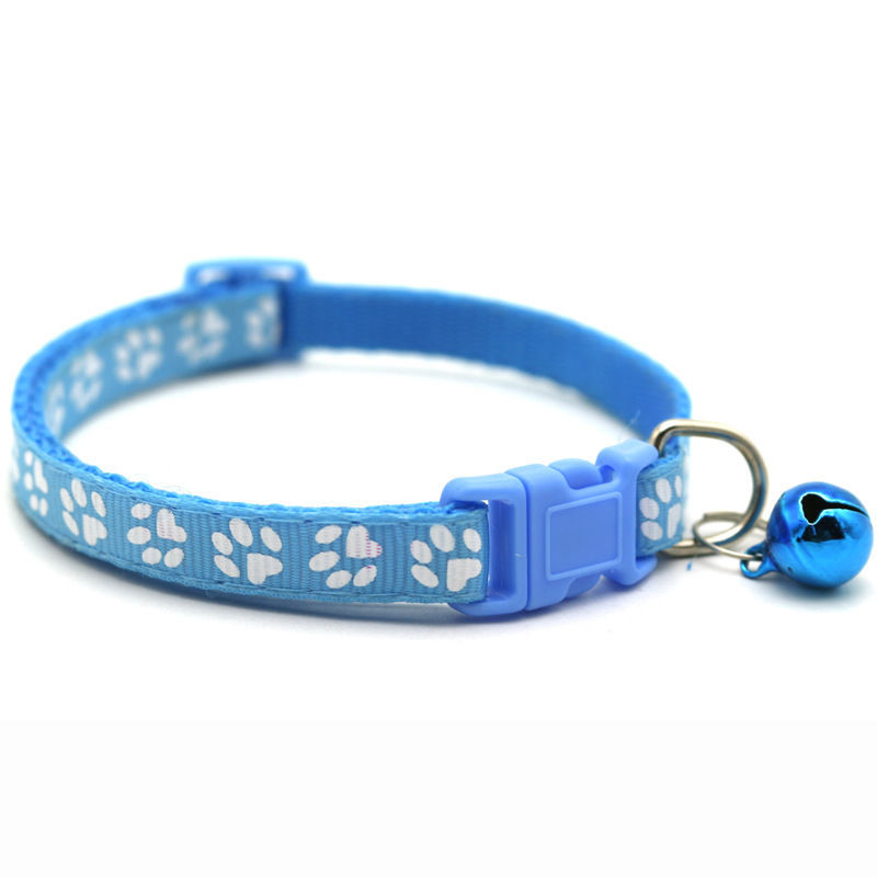 KFX-6070845 Adjustable Anti-Bite Collar with Copper Bell for Small Dogs and Cats