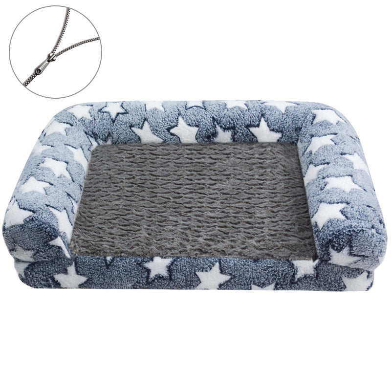 KFX-6072893 Removable and Washable Cartoon Footprint Pet Sofa for Dogs