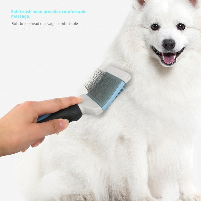 KFX-6074429 Double-Sided Plastic Massage Comb for Dogs and Cats