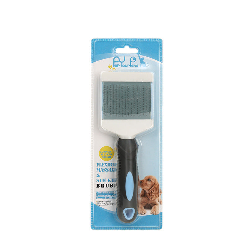 KFX-6074429 Double-Sided Plastic Massage Comb for Dogs and Cats