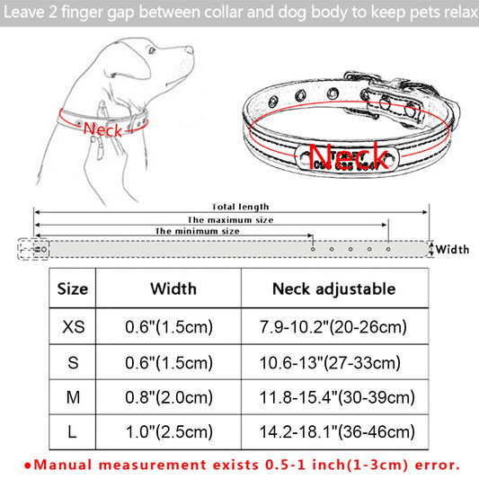 KFX-6074685 Customizable Alphabet Dog Name Collar in PU with Zinc Alloy Accessories, Multiple Sizes Available