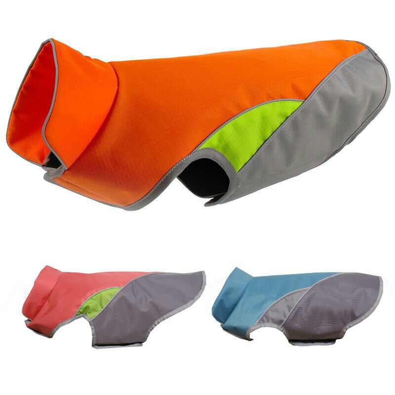 KFX-6076989 Dog Protective Clothing - Waterproof Oxford Fabric, Casual Style in Blue, Red, and Orange, Sizes M to XXL