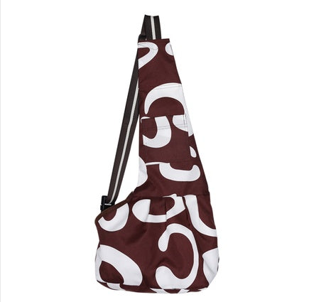 KFX-6080829 Portable Oxford Travel Shoulder Bag for Small to Medium Pets - Comfortable Cross-Body Design