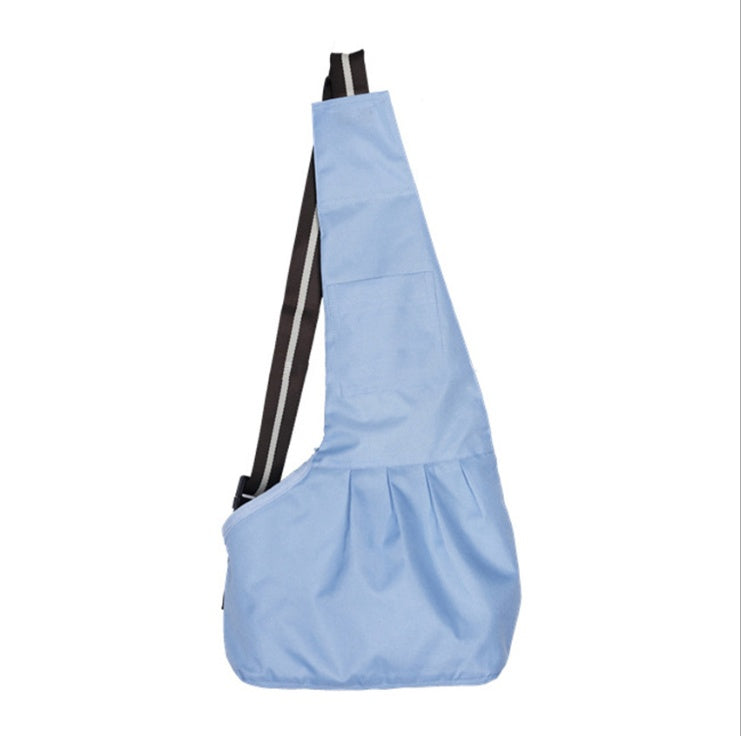 KFX-6080829 Portable Oxford Travel Shoulder Bag for Small to Medium Pets - Comfortable Cross-Body Design