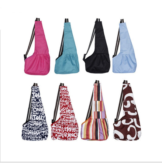KFX-6080829 Portable Oxford Travel Shoulder Bag for Small to Medium Pets - Comfortable Cross-Body Design