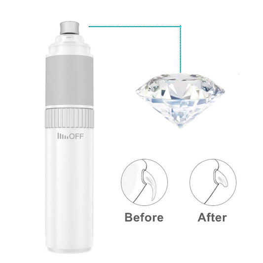 KFX-6082365 Rechargeable USB Pet Nail Sharpener and Clippers in White, Durable ABS Material