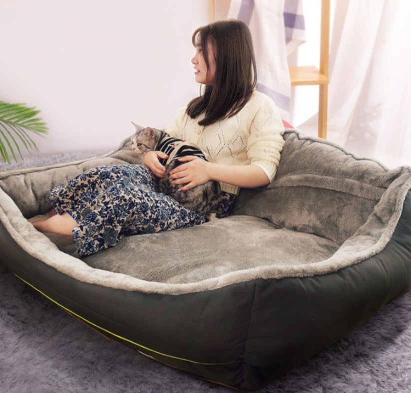 KFX-6082621 Cozy Polyester Dog Sofa Bed - Multiple Sizes Available