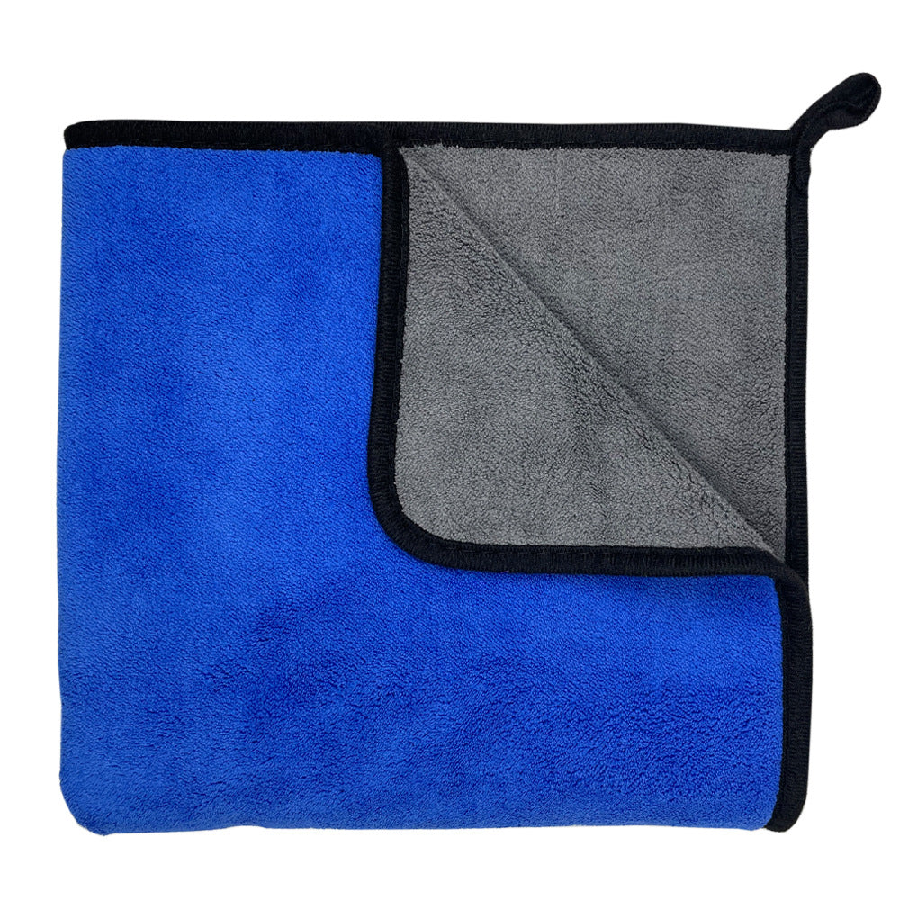 KFX-6084029 Plush Plus-Sized Shower Bath Towel in Yellow Gray, Blue Gray, and Green Gray