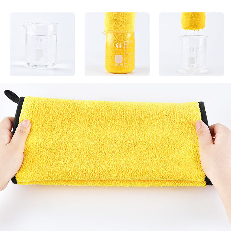 KFX-6084029 Plush Plus-Sized Shower Bath Towel in Yellow Gray, Blue Gray, and Green Gray
