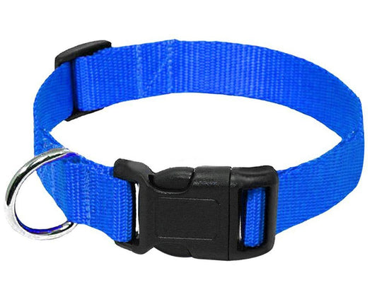 KFX-6084157 Durable Nylon Dog Collar Leash in Blue, Black, Red, and Purple Options