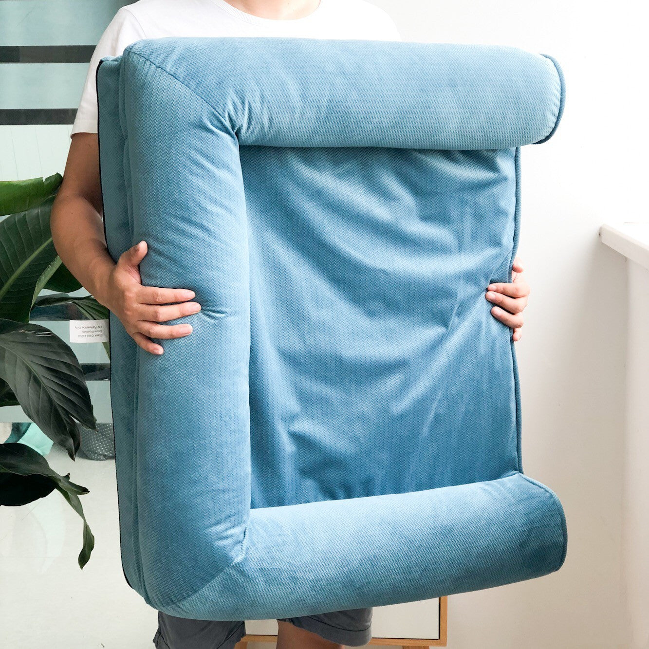 KFX-6086205 Detachable Egg Sponge Dog Sofa with Removable Cover - Medium and Large Sizes Available