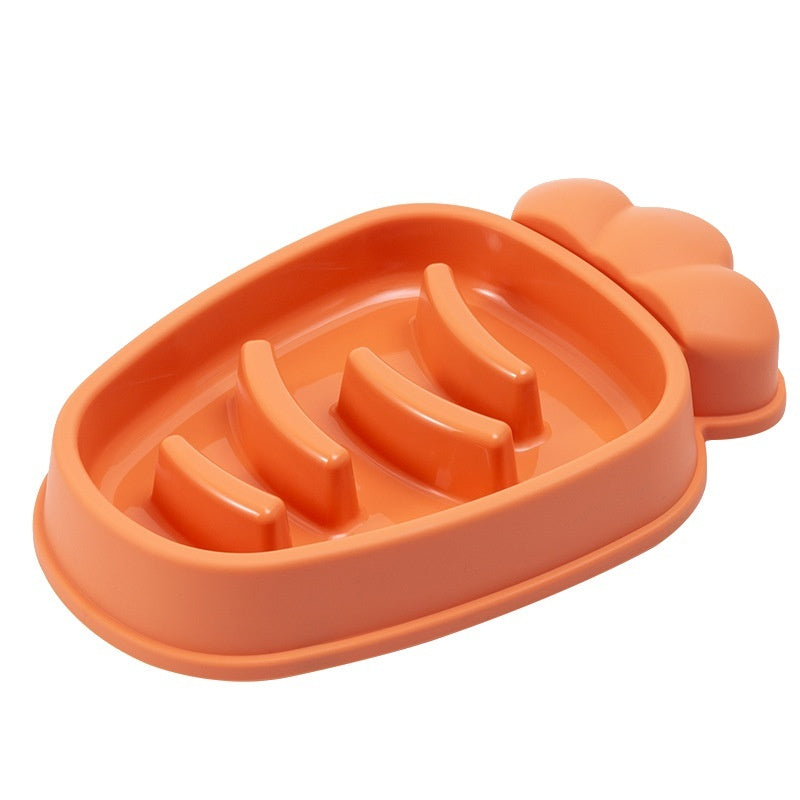 KFX-6088125 Radish Dog Slow Food Anti-Tumble Pet Bowl in Mango Yellow, Twilight Orange, Gentiana Green, Ink Blue