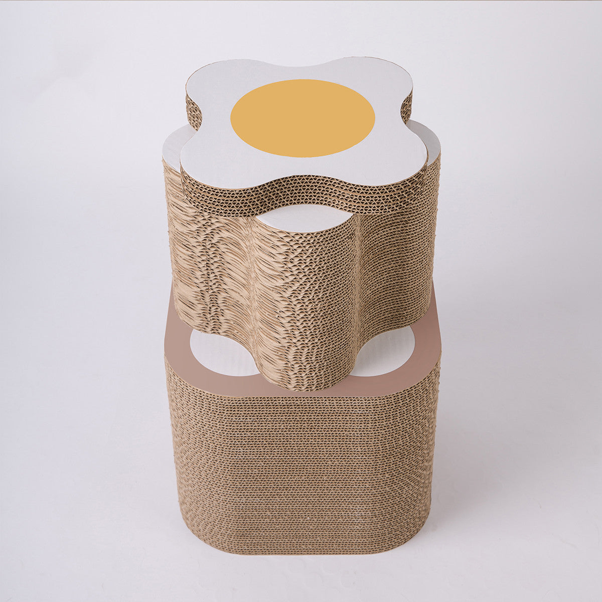 KFX-6089405 Versatile Corrugated Cat Scratching Board and Tunnel Combo for Play and Scratching