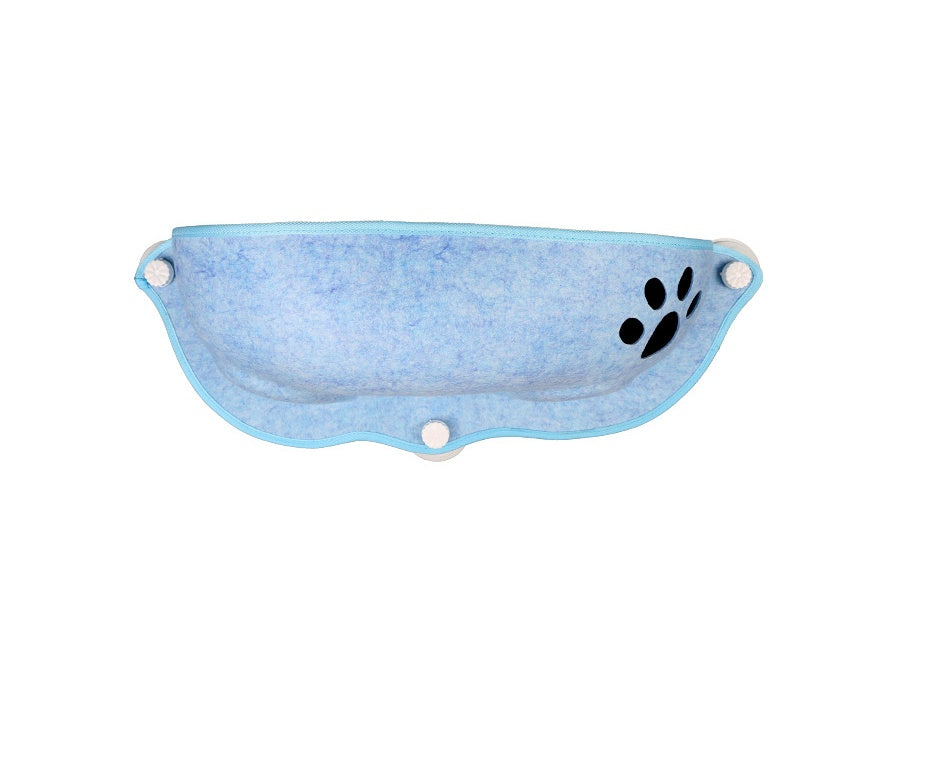 KFX-6091709 Semi-Circular Felt Cat Hammock for Window Sill with Cat Pad