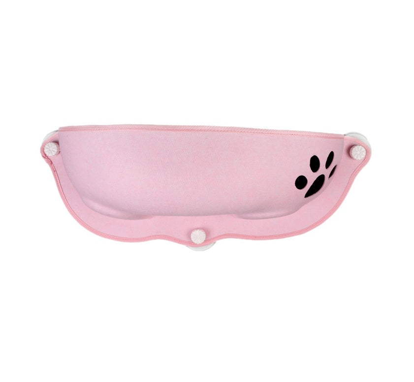 KFX-6091709 Semi-Circular Felt Cat Hammock for Window Sill with Cat Pad
