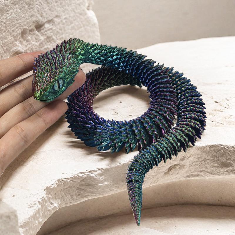 KFX-6094909 Creative Snake-Shaped High-Fidelity Ornament for Living Room and Study Decor