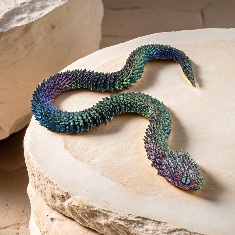 KFX-6094909 Creative Snake-Shaped High-Fidelity Ornament for Living Room and Study Decor
