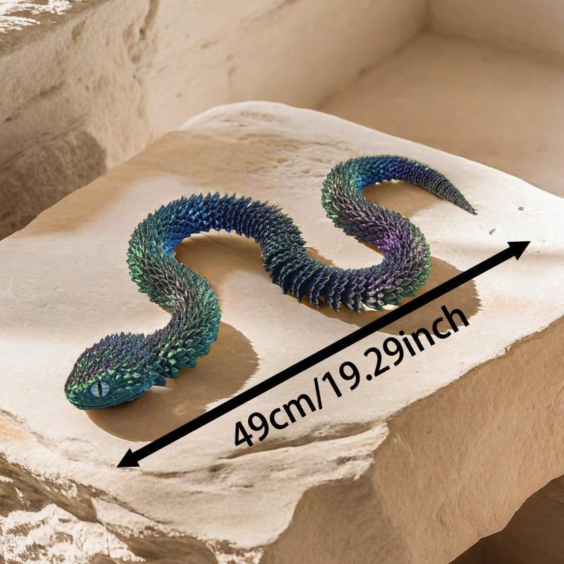 KFX-6094909 Creative Snake-Shaped High-Fidelity Ornament for Living Room and Study Decor