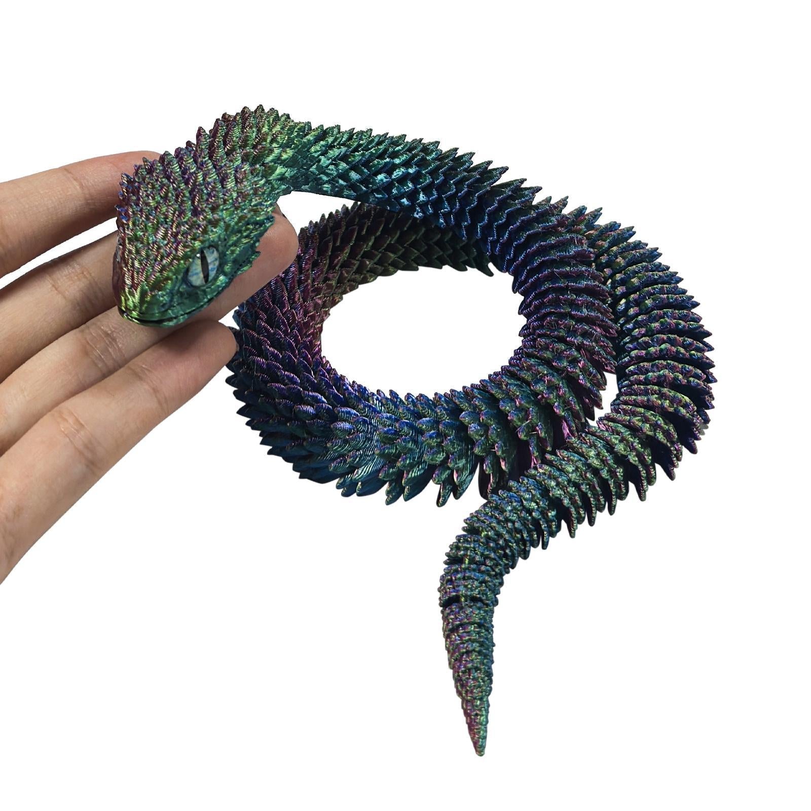 KFX-6094909 Creative Snake-Shaped High-Fidelity Ornament for Living Room and Study Decor