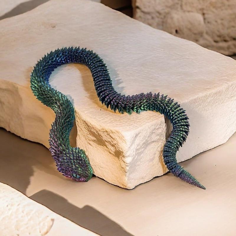 KFX-6094909 Creative Snake-Shaped High-Fidelity Ornament for Living Room and Study Decor