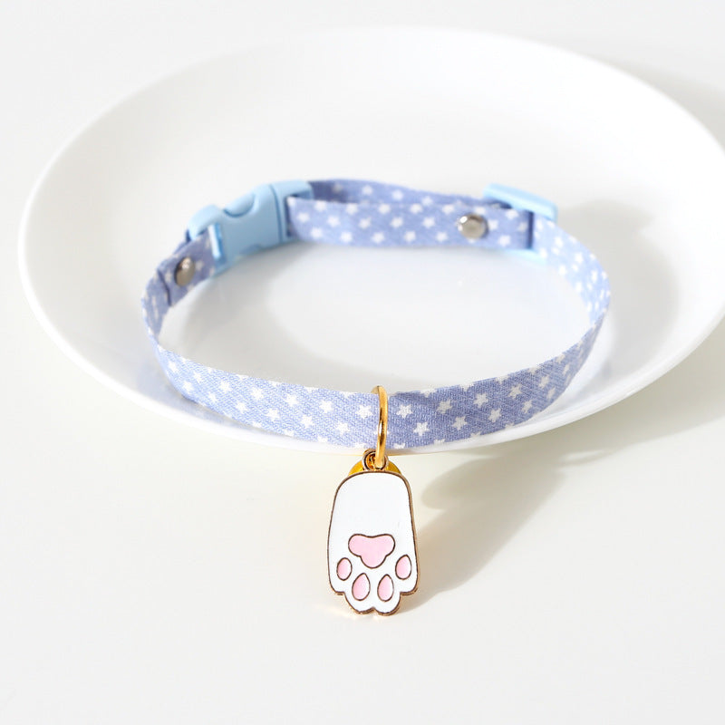 KFX-6097853 Adjustable Cat Bow Tie Ring - Unisex Pet Collar with Various Designs