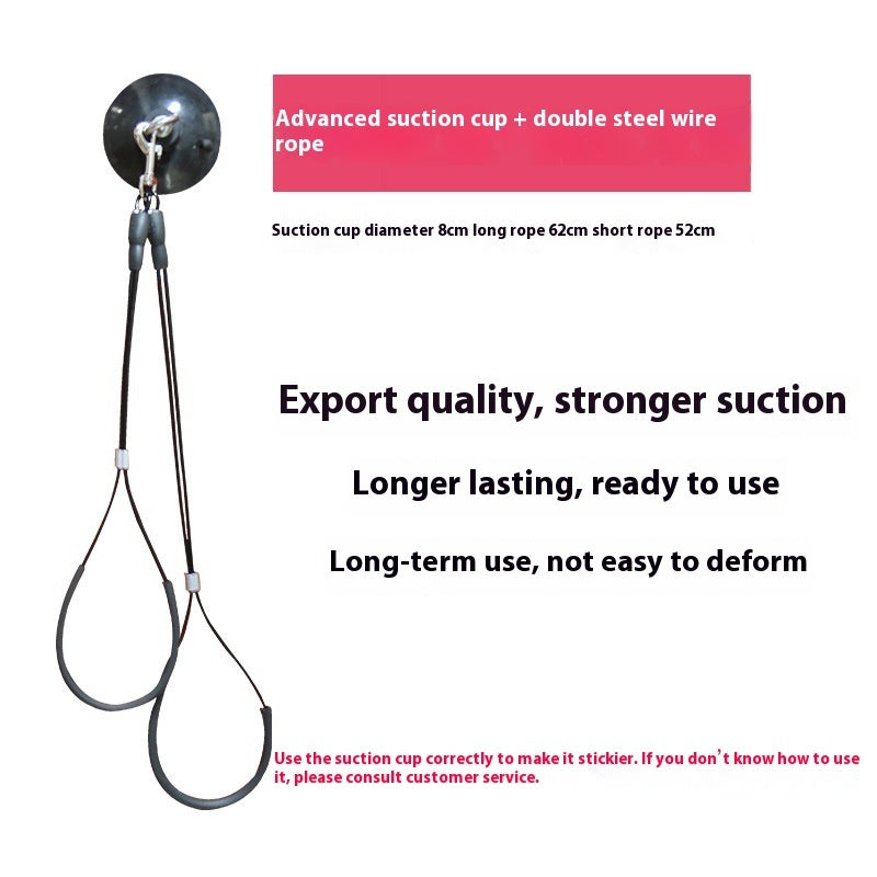 KFX-6099645 Pet Bath Steel Wire Rope with Suction Cup – Single and Double Options Available