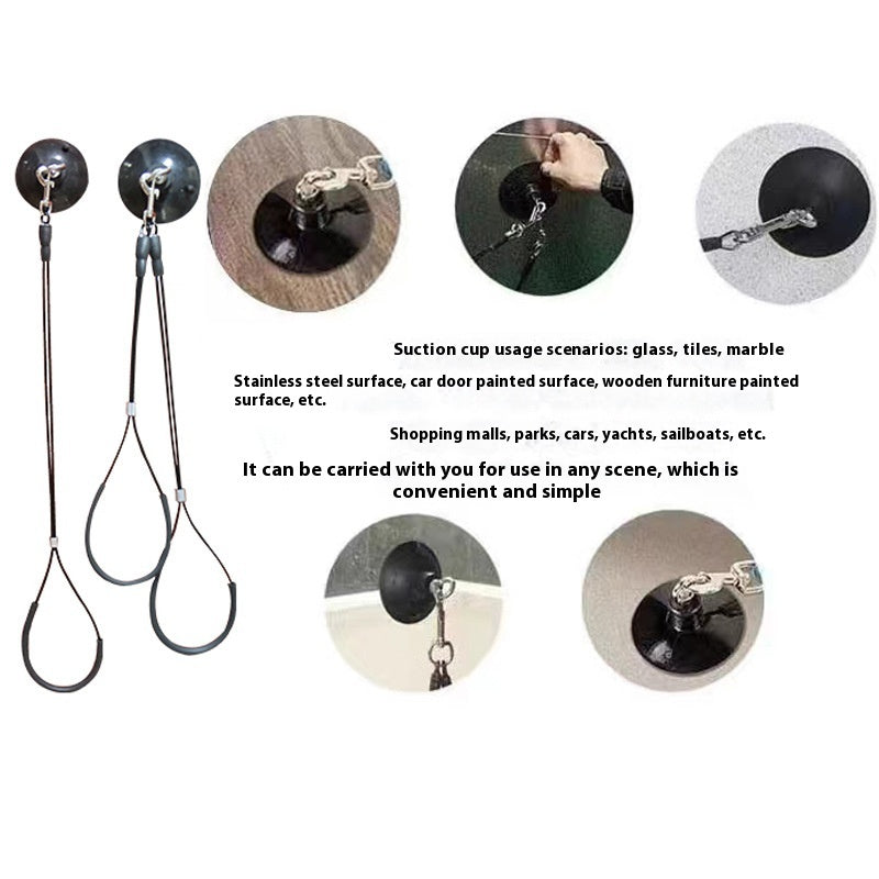 KFX-6099645 Pet Bath Steel Wire Rope with Suction Cup – Single and Double Options Available