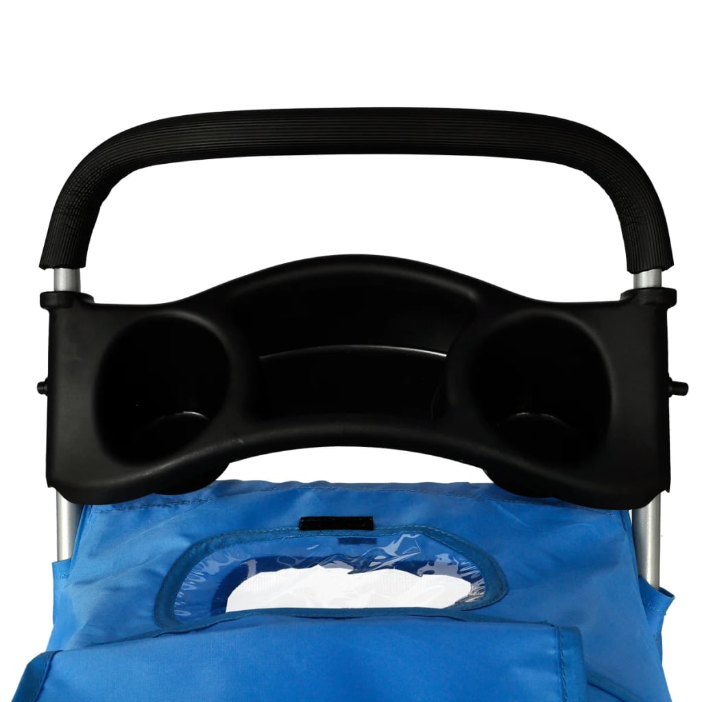 KFX-6101309 Foldable Pet Stroller for Dogs and Cats, Water-Resistant Travel Buggy with Storage Compartment, Smooth Ride