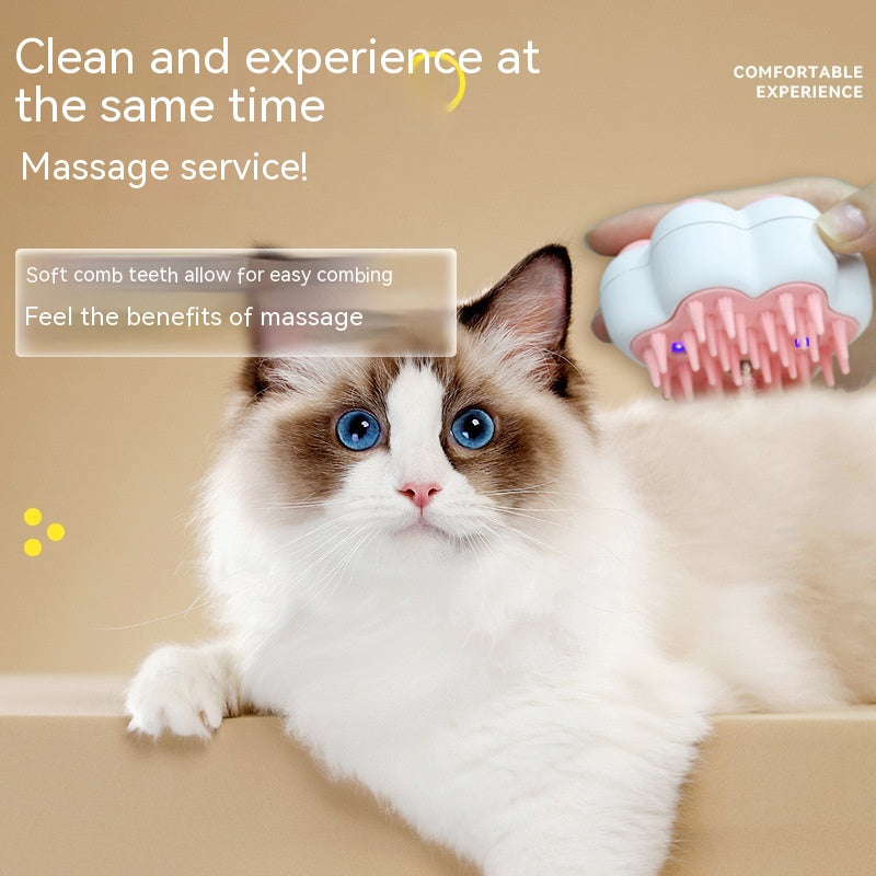 KFX-6101437 Pet Steam Massage Grooming Comb for Cats and Dogs – Hair Removal and Relaxation Tool