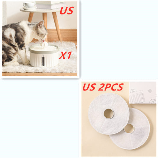 KFX-6101693 Automatic Cat Water Dispenser with Removable Filter and Power Cut Protection