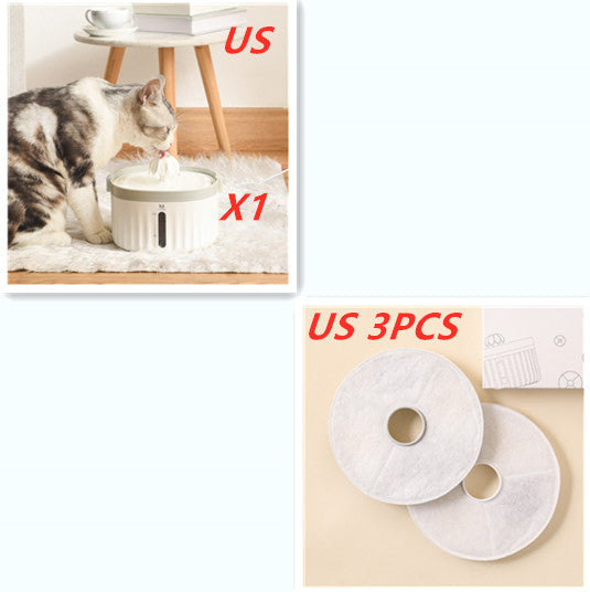 KFX-6101693 Automatic Cat Water Dispenser with Removable Filter and Power Cut Protection