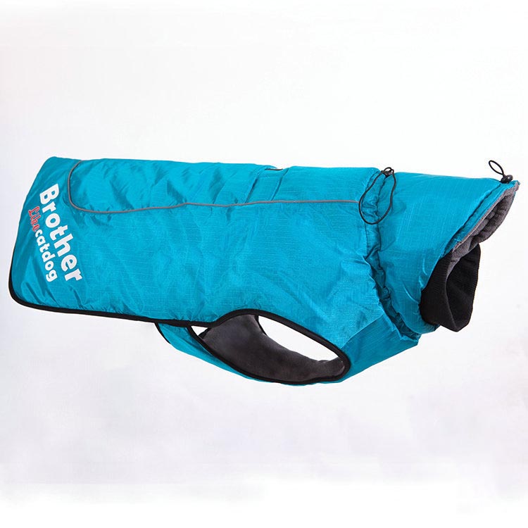 KFX-6103997 Waterproof and Reflective Nylon Pet Rain Jacket for Outdoor Use