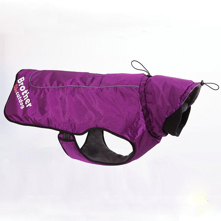 KFX-6103997 Waterproof and Reflective Nylon Pet Rain Jacket for Outdoor Use