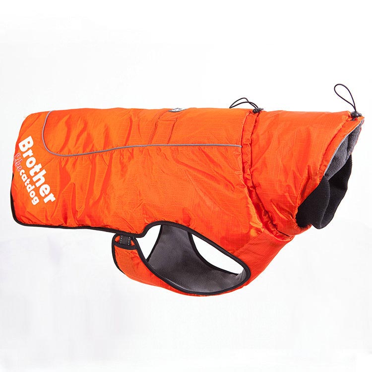 KFX-6103997 Waterproof and Reflective Nylon Pet Rain Jacket for Outdoor Use
