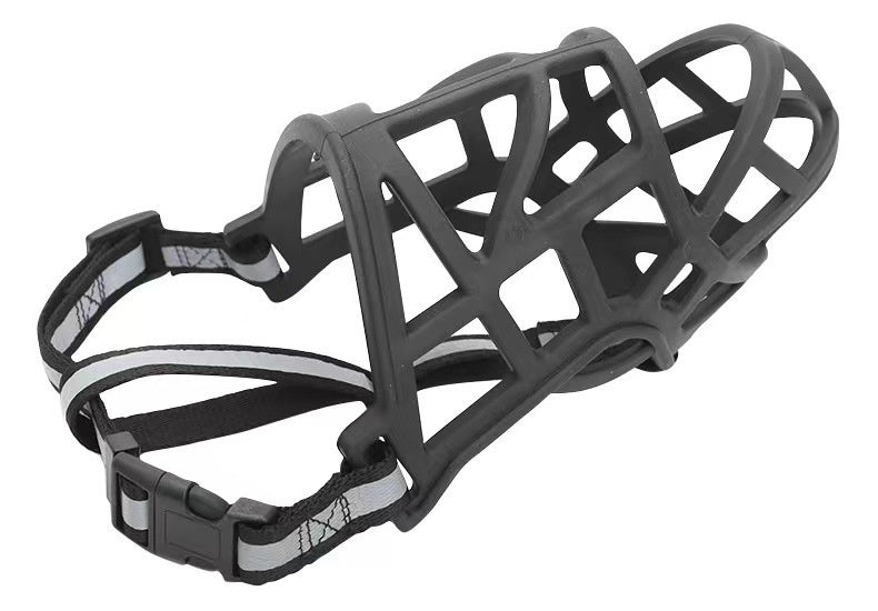 KFX-6105277 Dog Mouth Cover for Small, Medium, and Large Breeds - Reflective and Durable Design