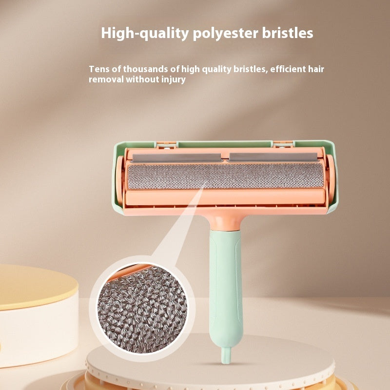 KFX-6107197 Cat Hair Removal Brush for Effective Pet Fur Cleanup - Available in Mint Green and Twilight Gray