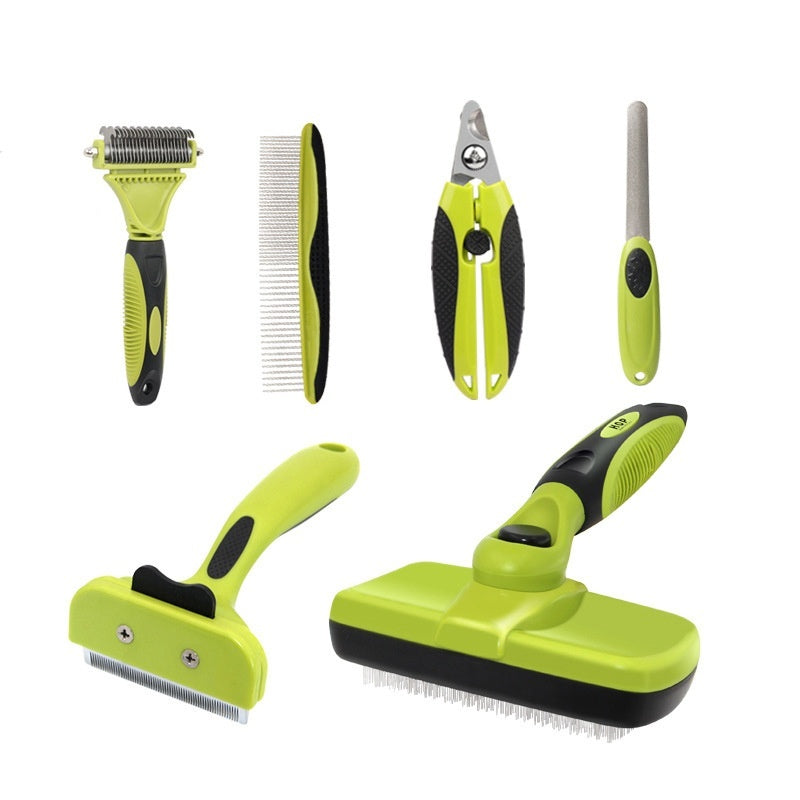 KFX-6112957 Pet Grooming Comb Set for Knot Removal and Detangling - 6 or 9 Piece Options Available