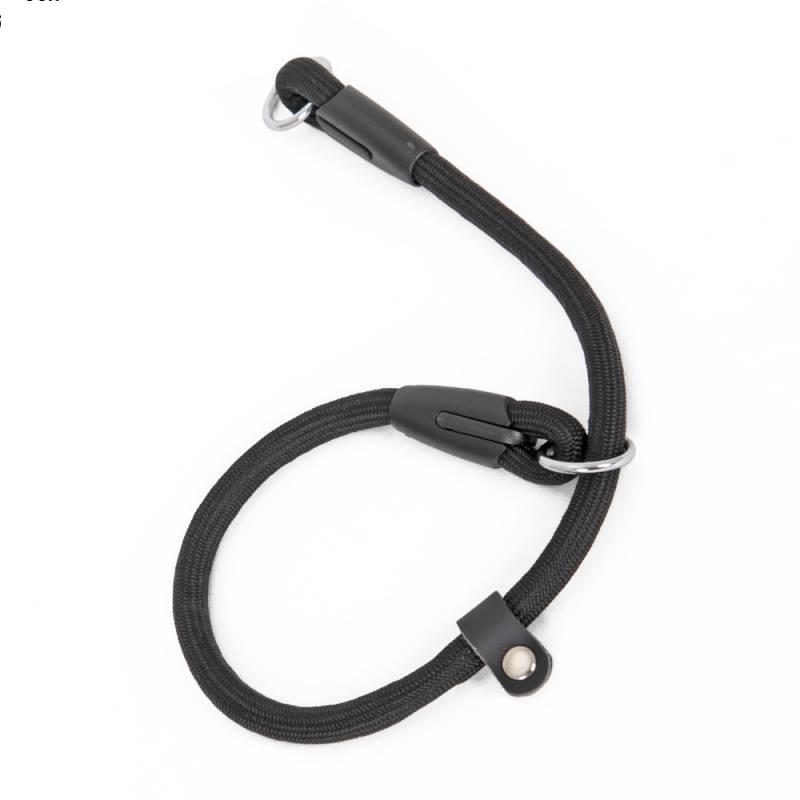 KFX-6113341 Nylon Double-Headed Dog Collar in Black - Adjustable Size S, M, L