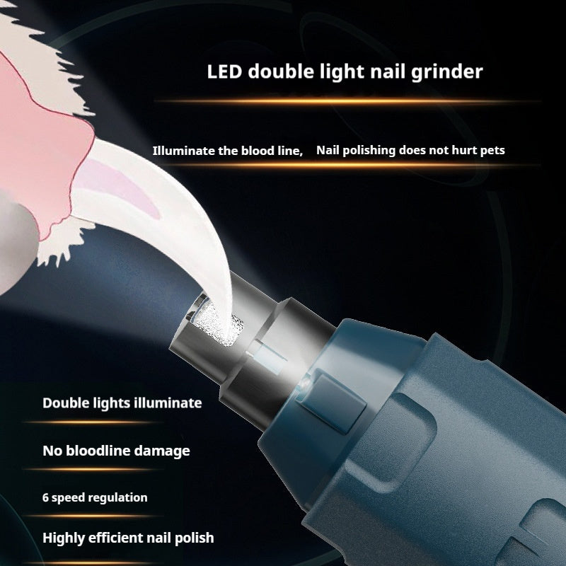 KFX-6115133 Automatic 6-Speed Nail Piercing Device with LED Light and Low Noise Operation