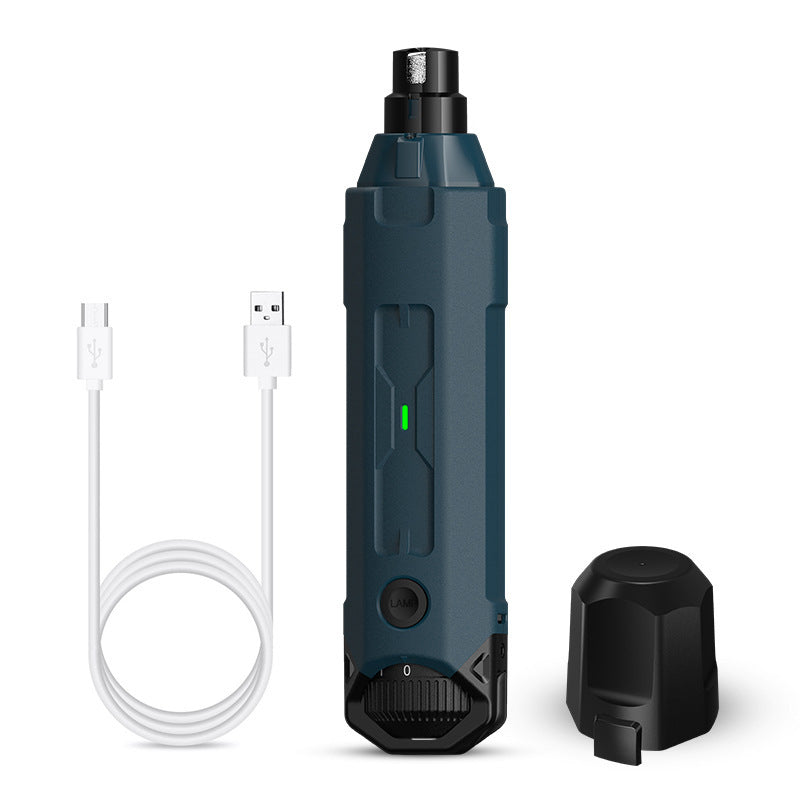 KFX-6115133 Automatic 6-Speed Nail Piercing Device with LED Light and Low Noise Operation