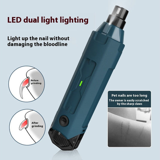 KFX-6115133 Automatic 6-Speed Nail Piercing Device with LED Light and Low Noise Operation