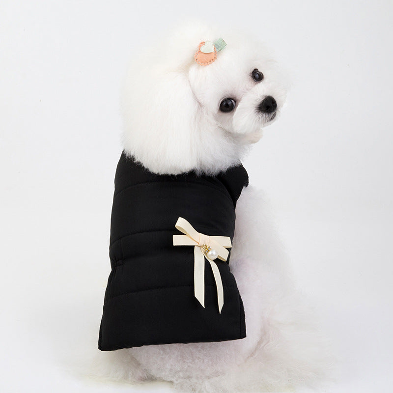 KFX-6115517 Stylish Cotton Pet Clothes with Bow - Various Sizes Available