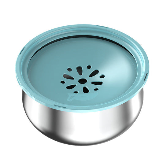 KFX-6117309 Large Capacity Stainless Steel Pet Water Bowl - 304 Food Grade with Non-Slip Base