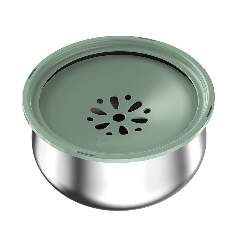 KFX-6117309 Large Capacity Stainless Steel Pet Water Bowl - 304 Food Grade with Non-Slip Base