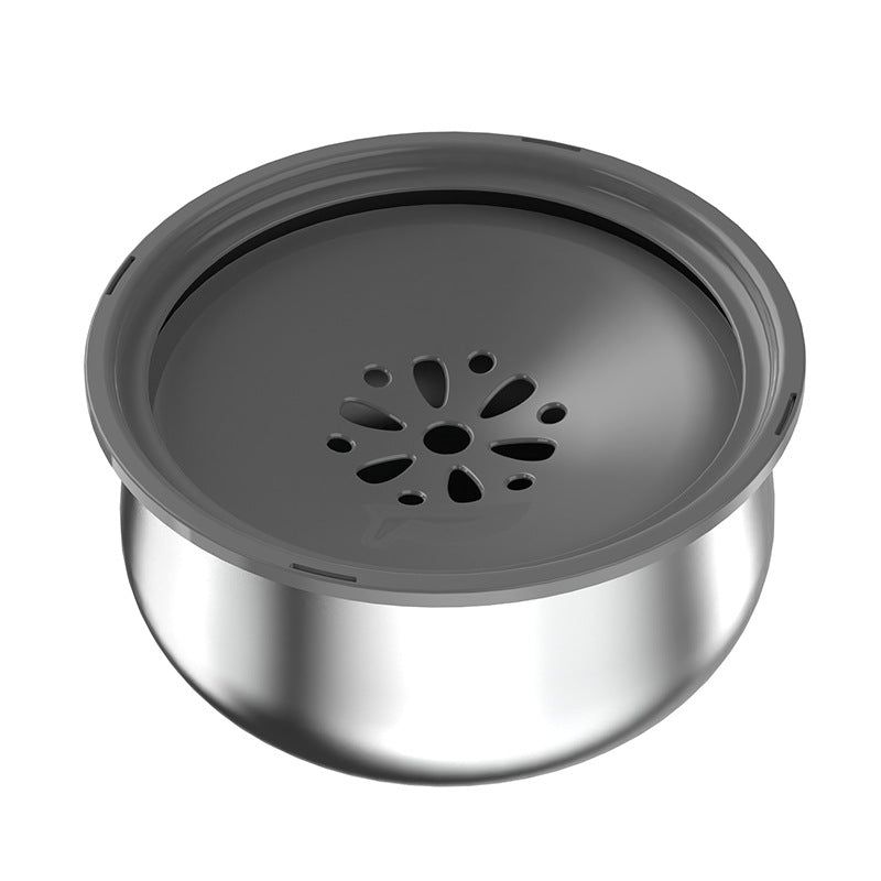KFX-6117309 Large Capacity Stainless Steel Pet Water Bowl - 304 Food Grade with Non-Slip Base