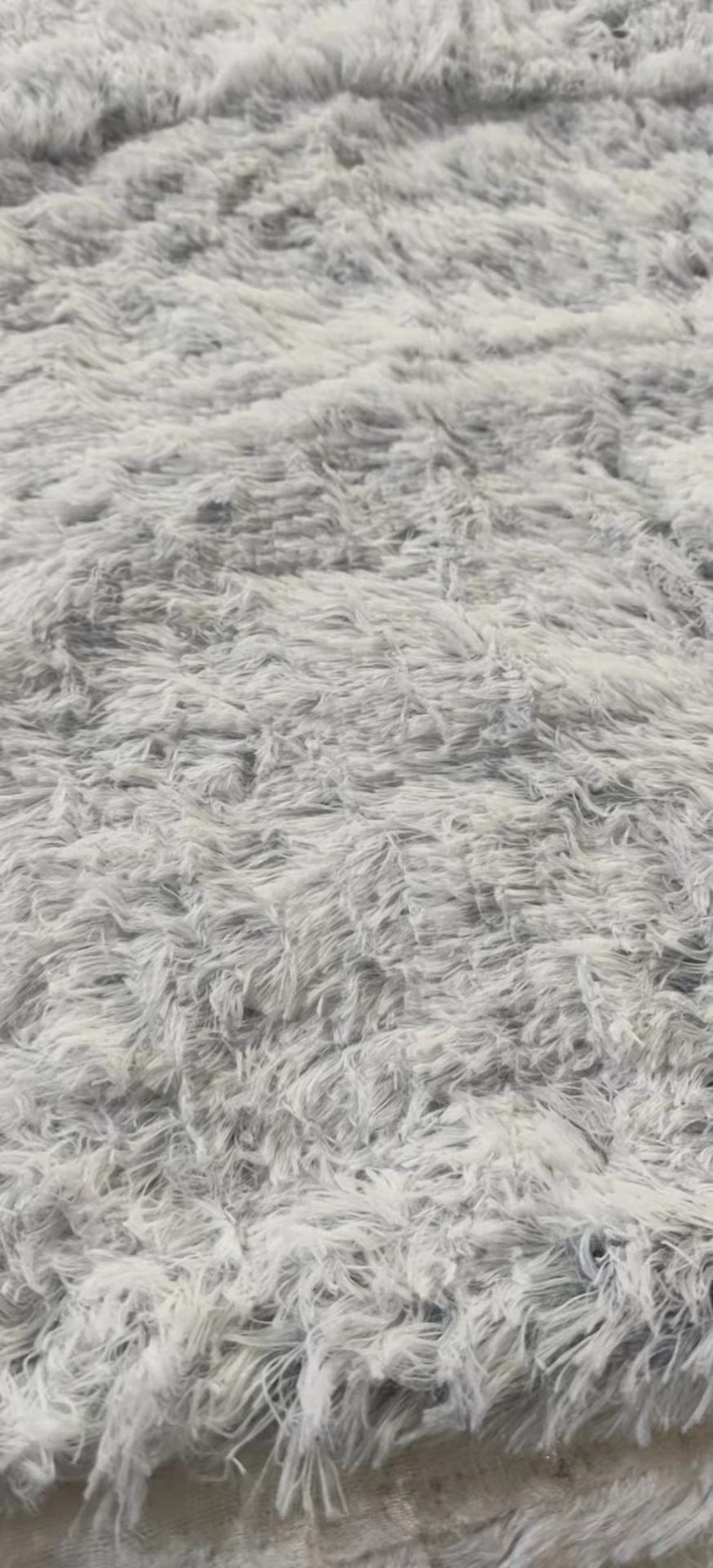 KFX-6118973 Plush Pet Blanket Cushion for Dogs – Soft, Warm, Non-Slip Mattress in Black and Gray, Available in Multiple Sizes