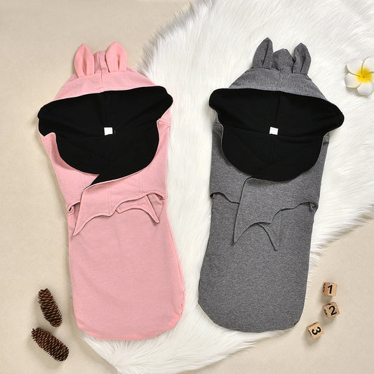KFX-6119485 Cozy Baby Bat Sleeping Bag - Pure Cotton Quilt, Lightweight and Soft