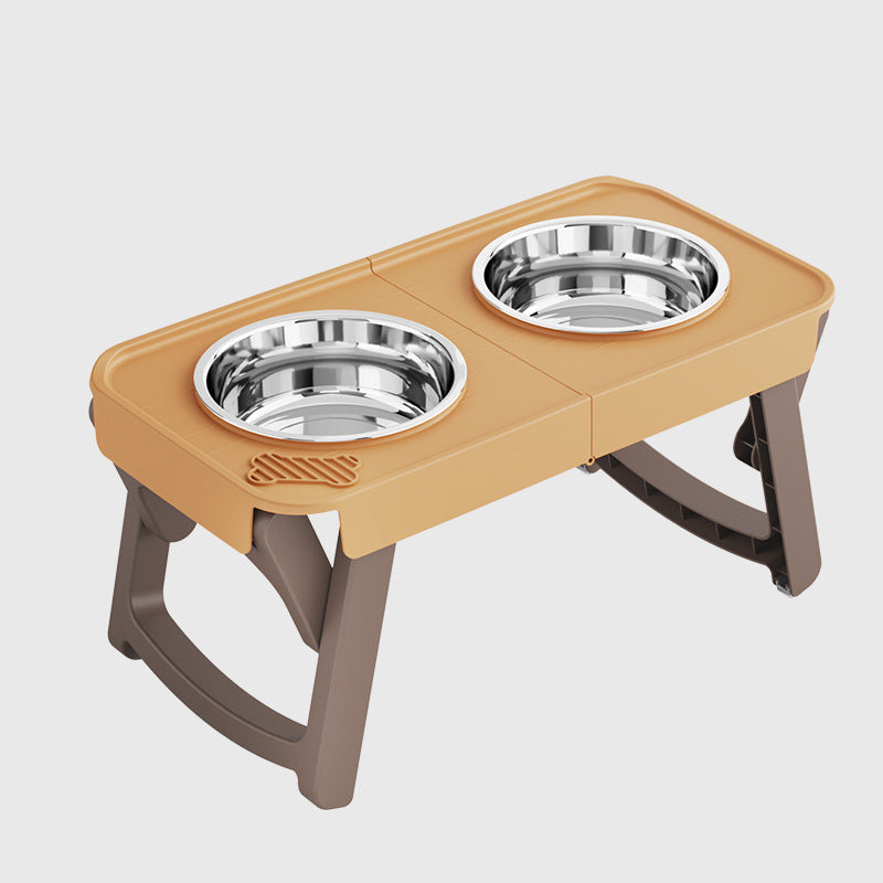 KFX-6120893 Elevated Non-Slip Stainless Steel Pet Bowl for Drinking Water and Food