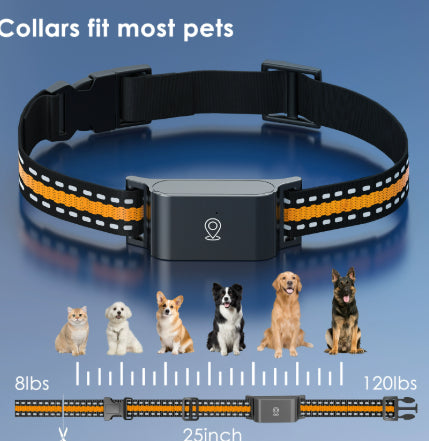 KFX-6122557 Pet Global Positioning Tracking Collar - ABS Material, Black and Green Options